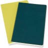 Блокнот MOLESKINE VOLANT, линейка, зеленый/желтый цитрон QP711K31M20